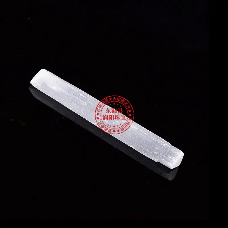 Natural Moroccan Gypsum Stick Set with Quartz Crystals