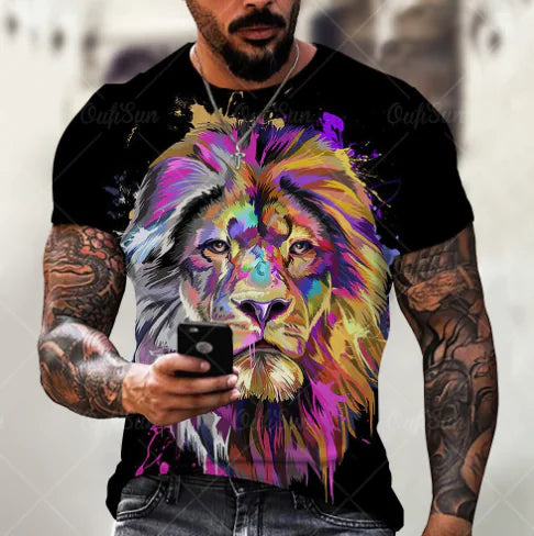Lion Print T-Shirt