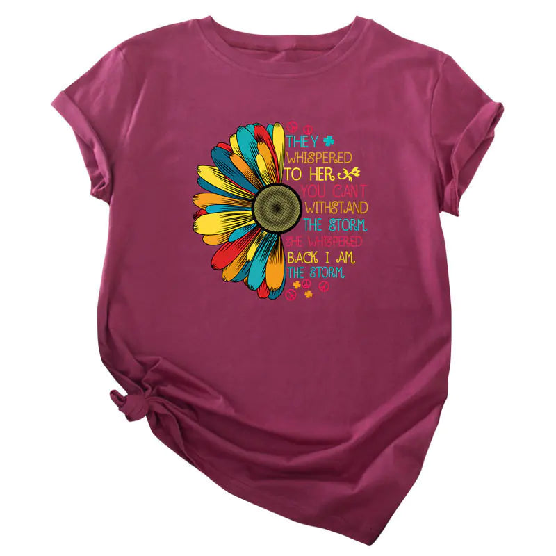 Sunflower Print T-Shirt