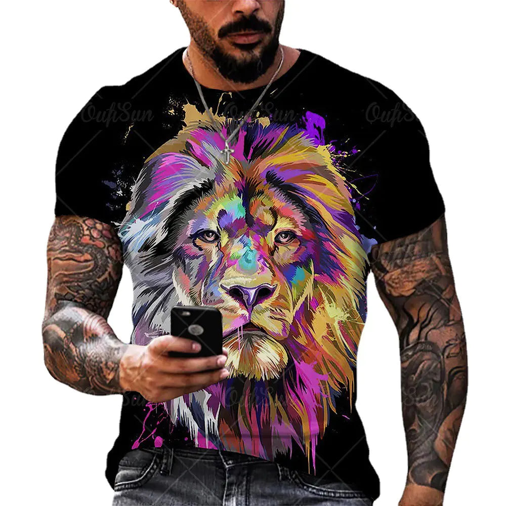 Lion Print T-Shirt