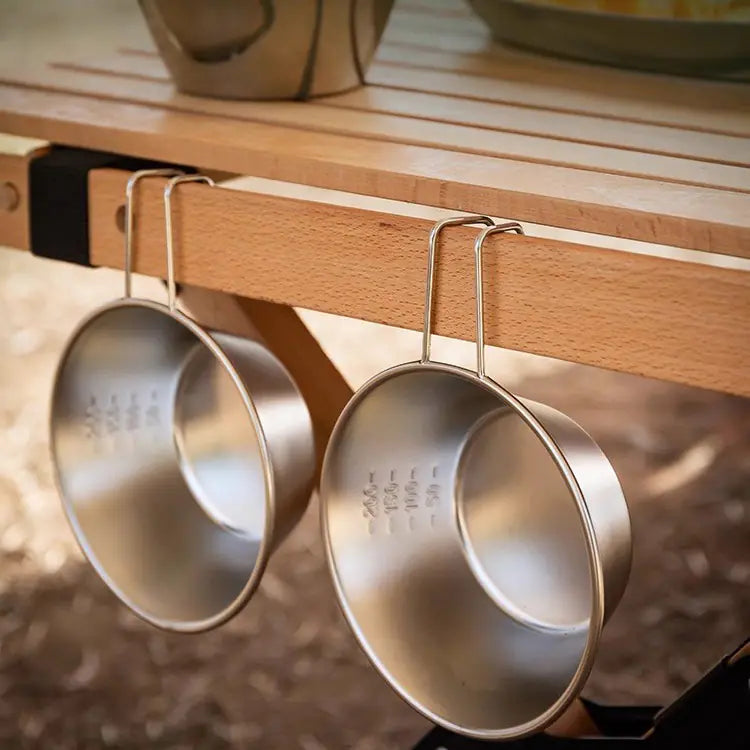 Foldable Handle Camping Bowl - Portable 304 Stainless Steel