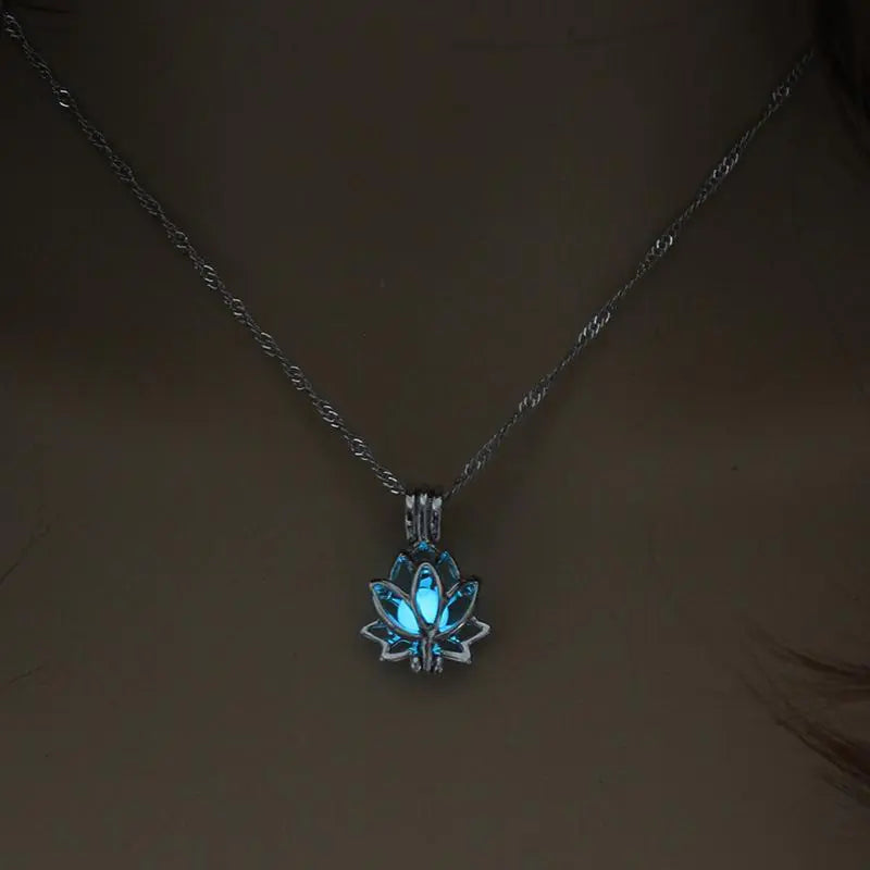 Luminous Lotus Flower Necklace