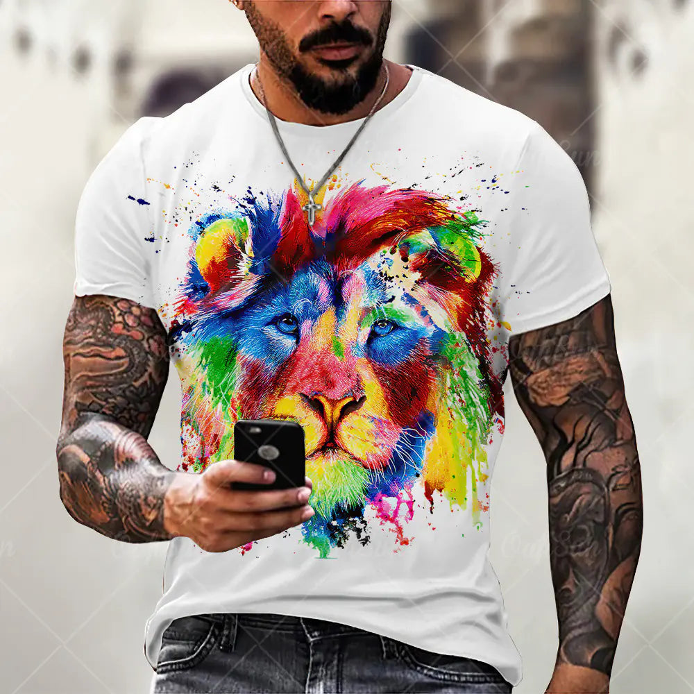 Lion Print T-Shirt