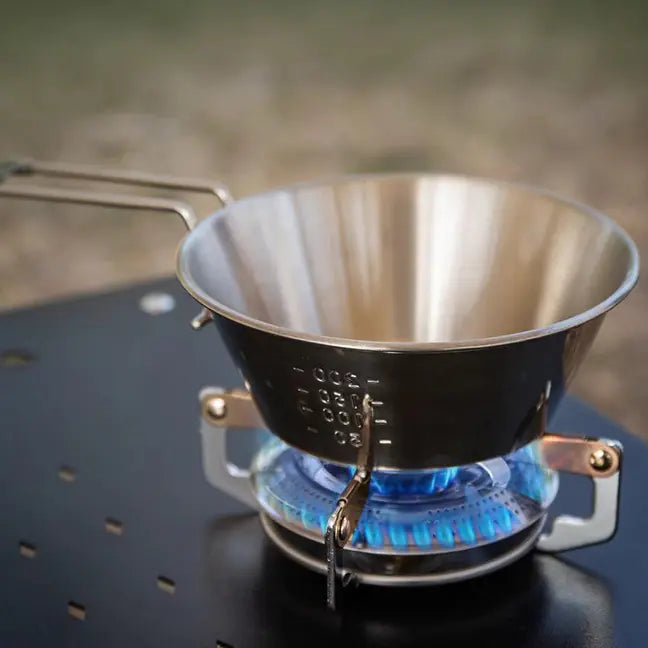 Foldable Handle Camping Bowl - Portable 304 Stainless Steel