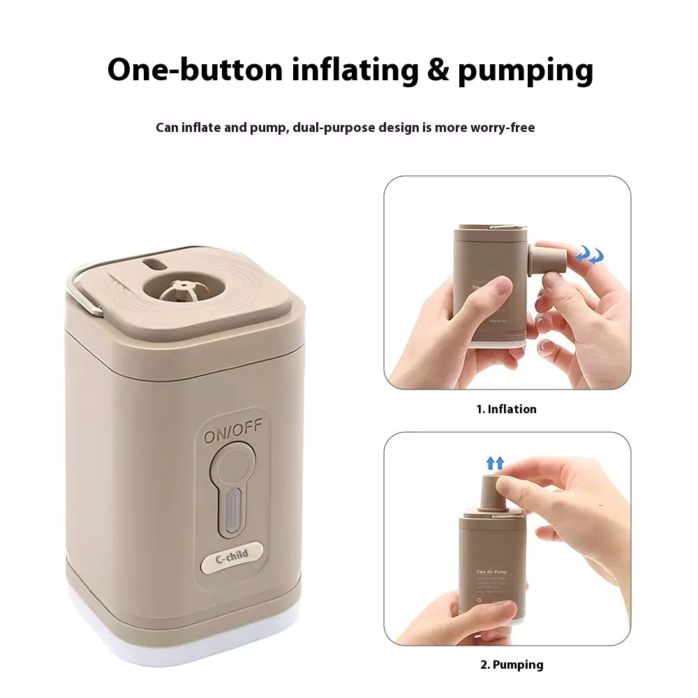 Camping Electric Air Pump with Light