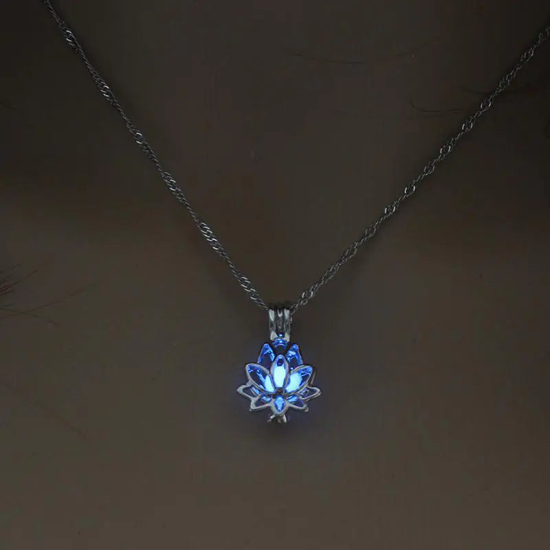 Luminous Lotus Flower Necklace