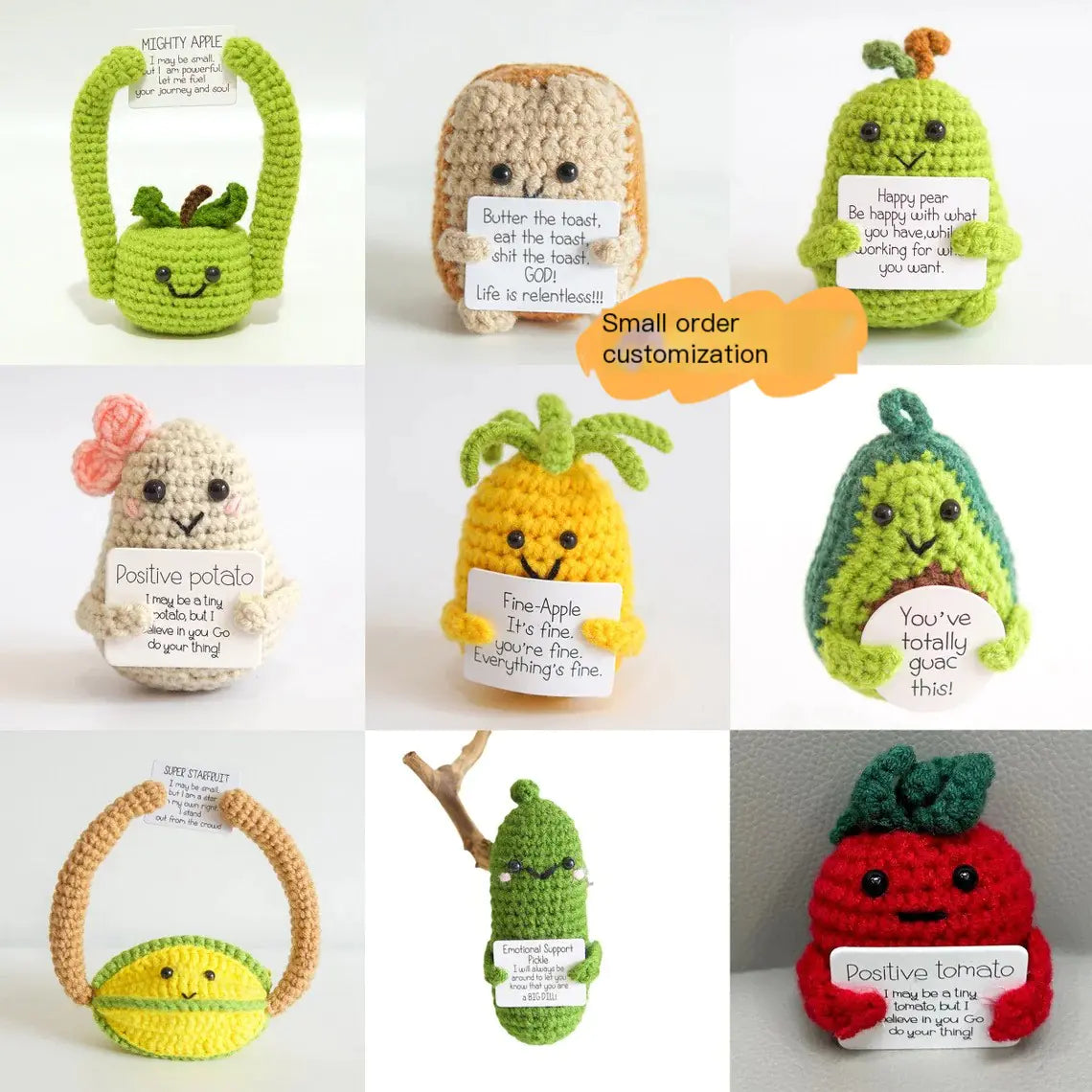 Positive Energy Crocheted Messages