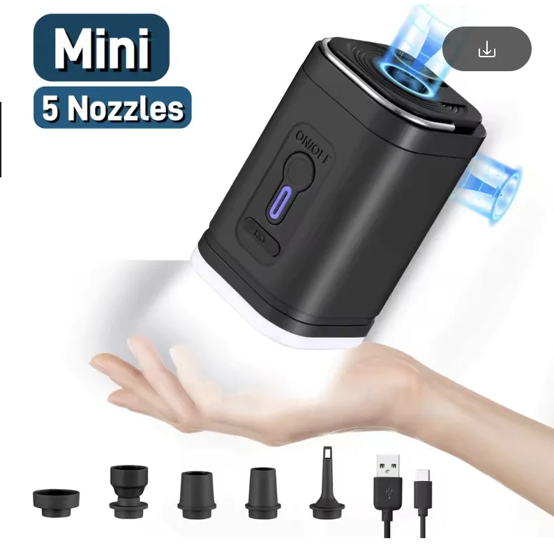 Camping Electric Air Pump with Light