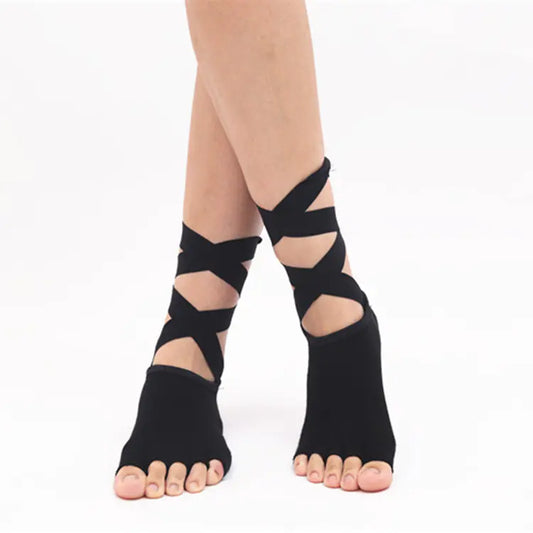 Fingerless Non-Slip Yoga Socks