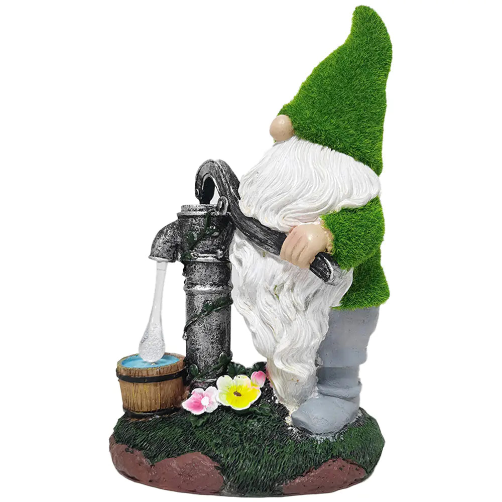 Solar Lamp Garden Gnome Statue