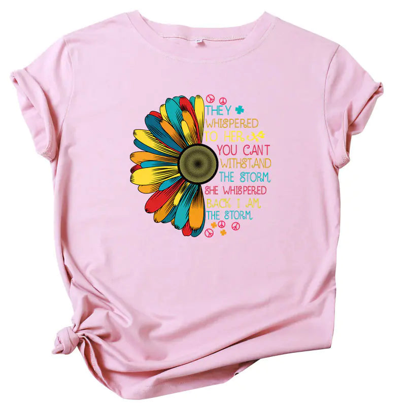 Sunflower Print T-Shirt