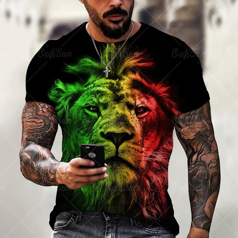 Lion Print T-Shirt