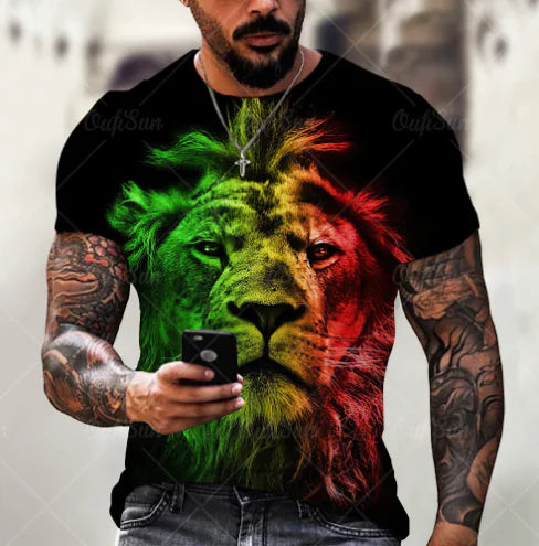 Lion Print T-Shirt