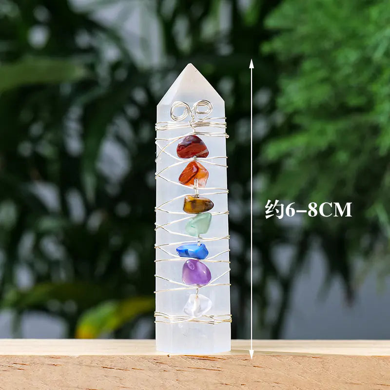Natural Gypsum Crystal Point