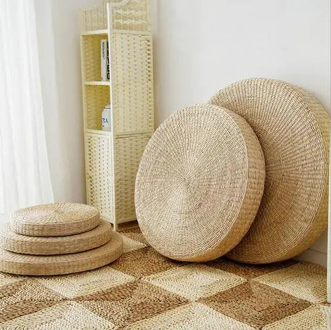 Natural Straw Tatami Seat