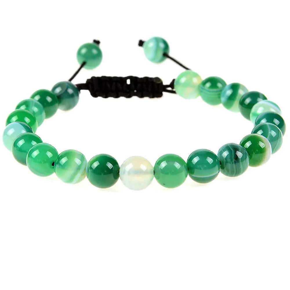 Natural 8mm Healing Crystals Stretch Bracelet