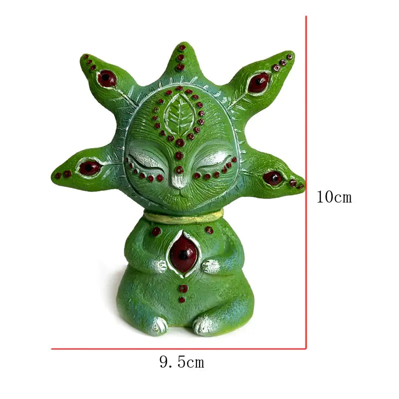 Three-Eyed Alien Garden Sculpture Set