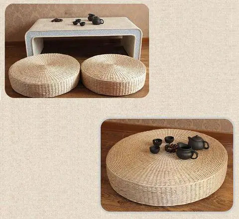 Natural Straw Tatami Seat