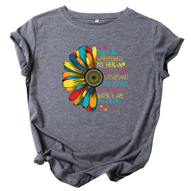 Sunflower Print T-Shirt