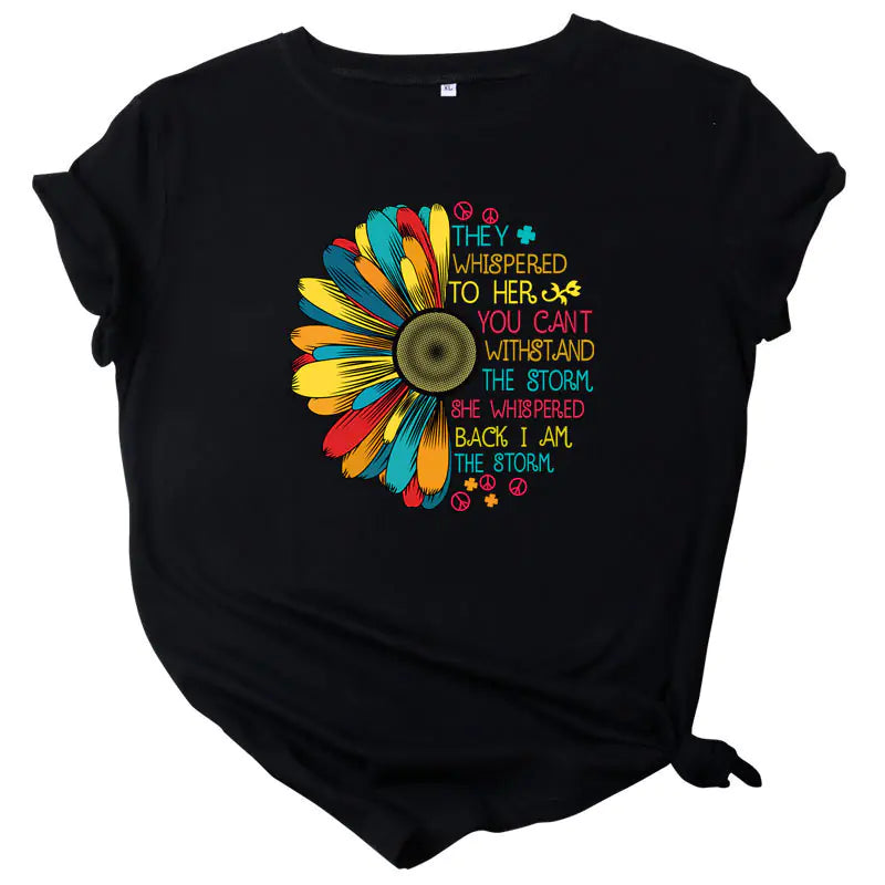 Sunflower Print T-Shirt