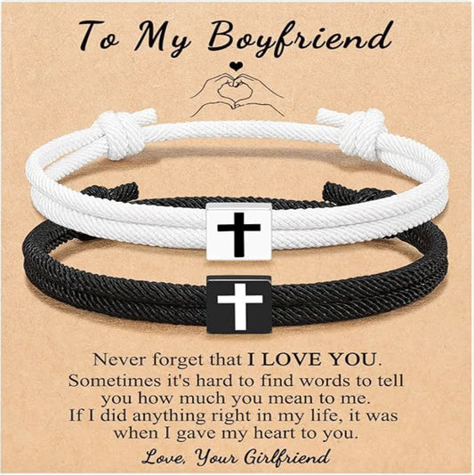 Milan Rope Braided Cross Bracelet