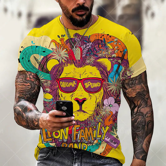 Lion Print T-Shirt