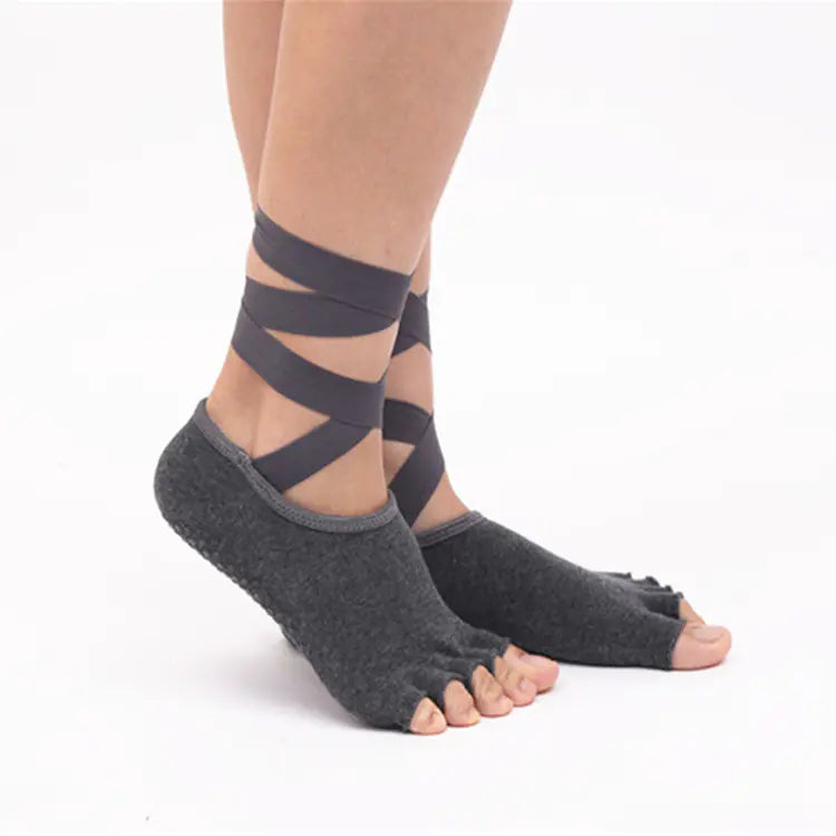 Fingerless Non-Slip Yoga Socks