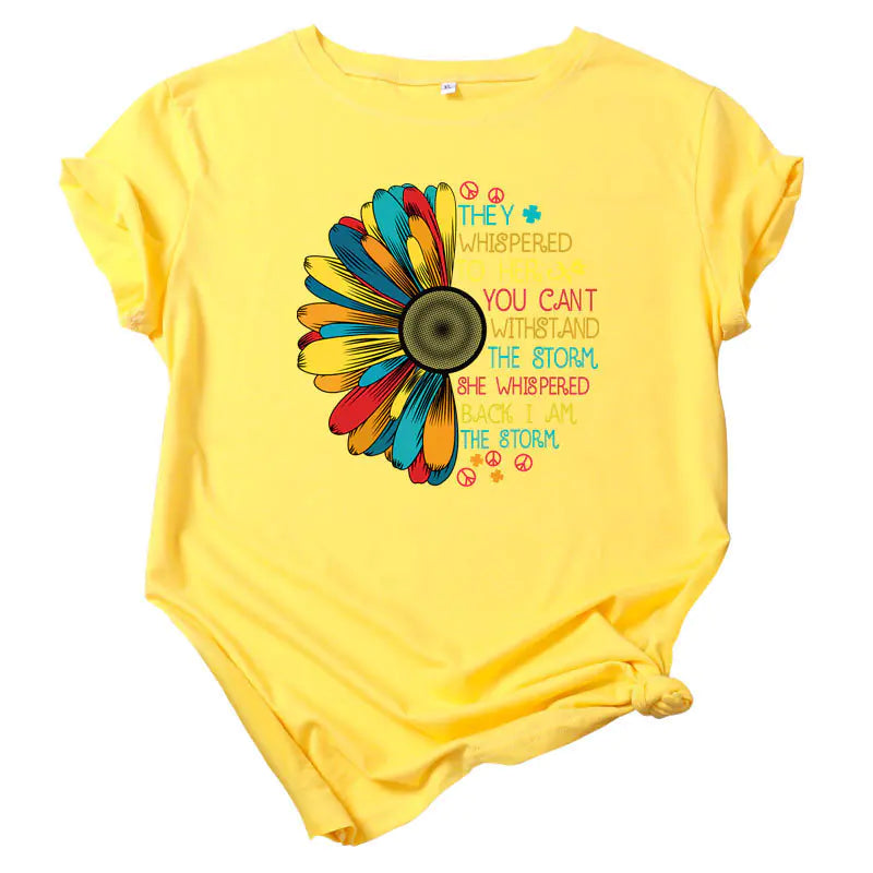 Sunflower Print T-Shirt