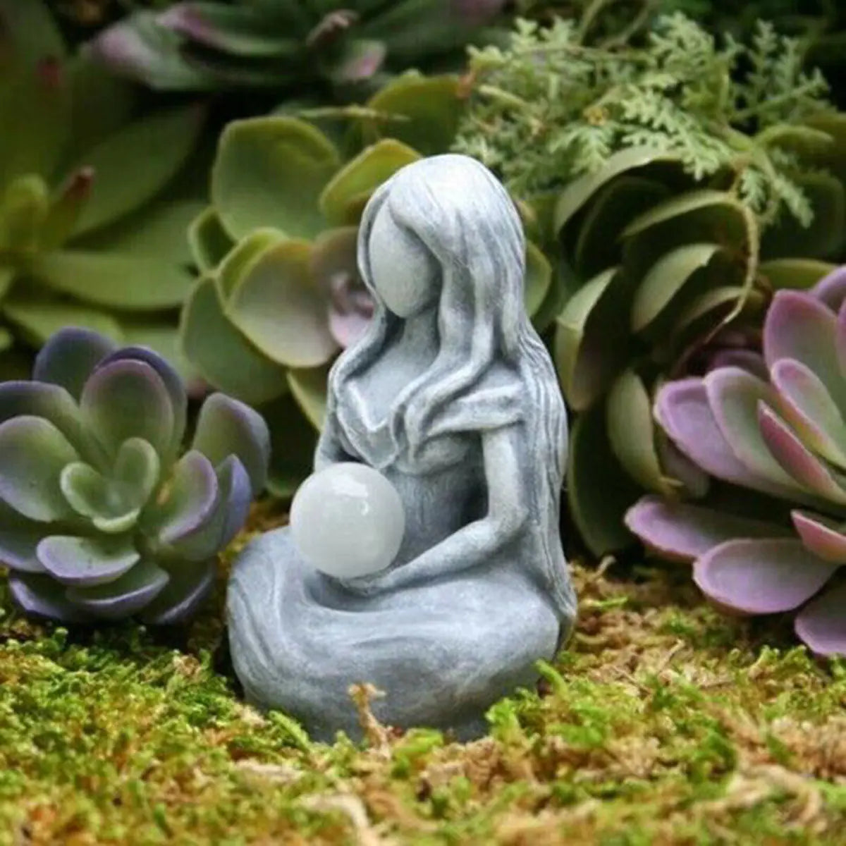 Moon Goddess Resin Statue