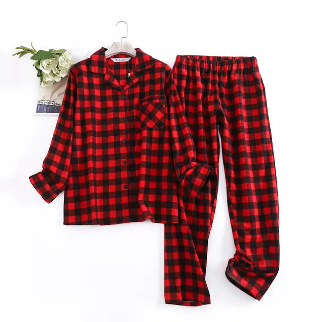 Cotton Flannel Women's Pajamas Set