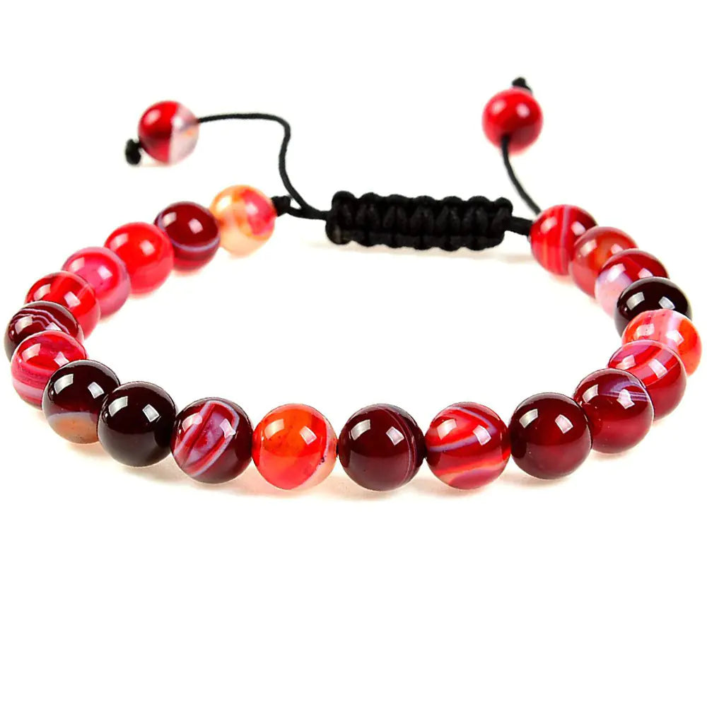 Natural 8mm Healing Crystals Stretch Bracelet