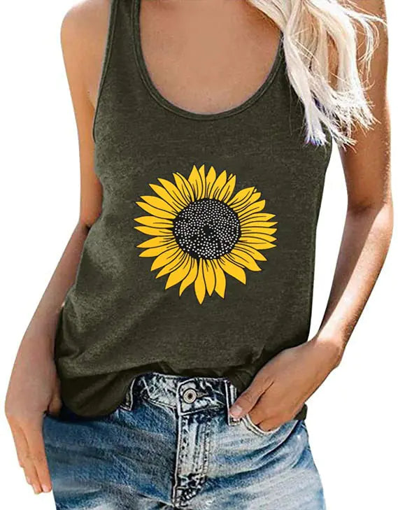 Sunflower Tank Top