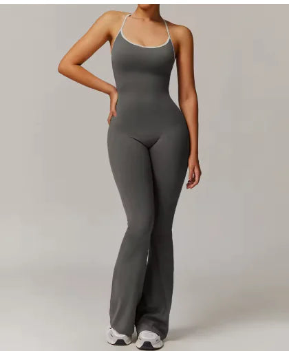 Slim Fit Yoga Fitness Jumpsuit