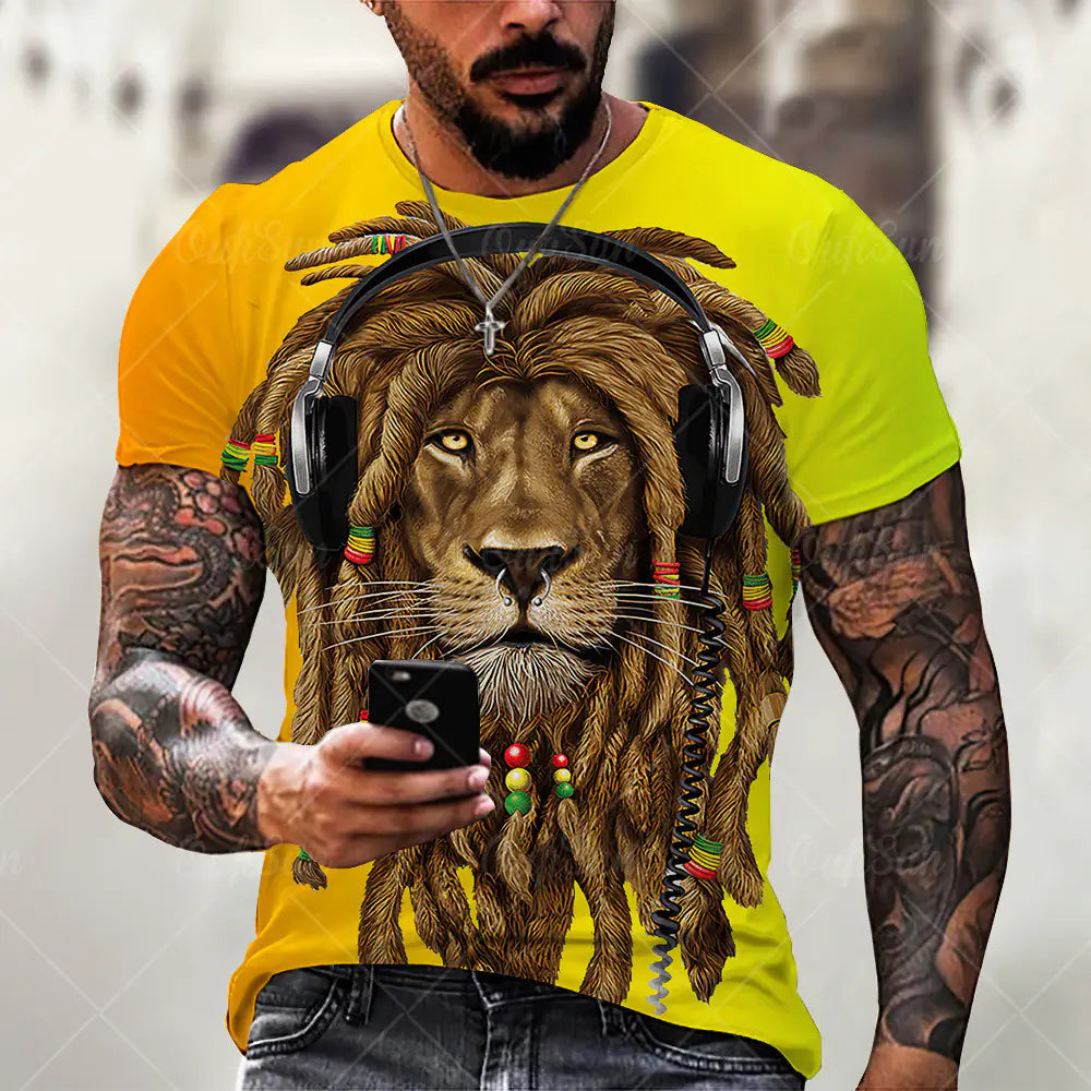 Lion Print T-Shirt