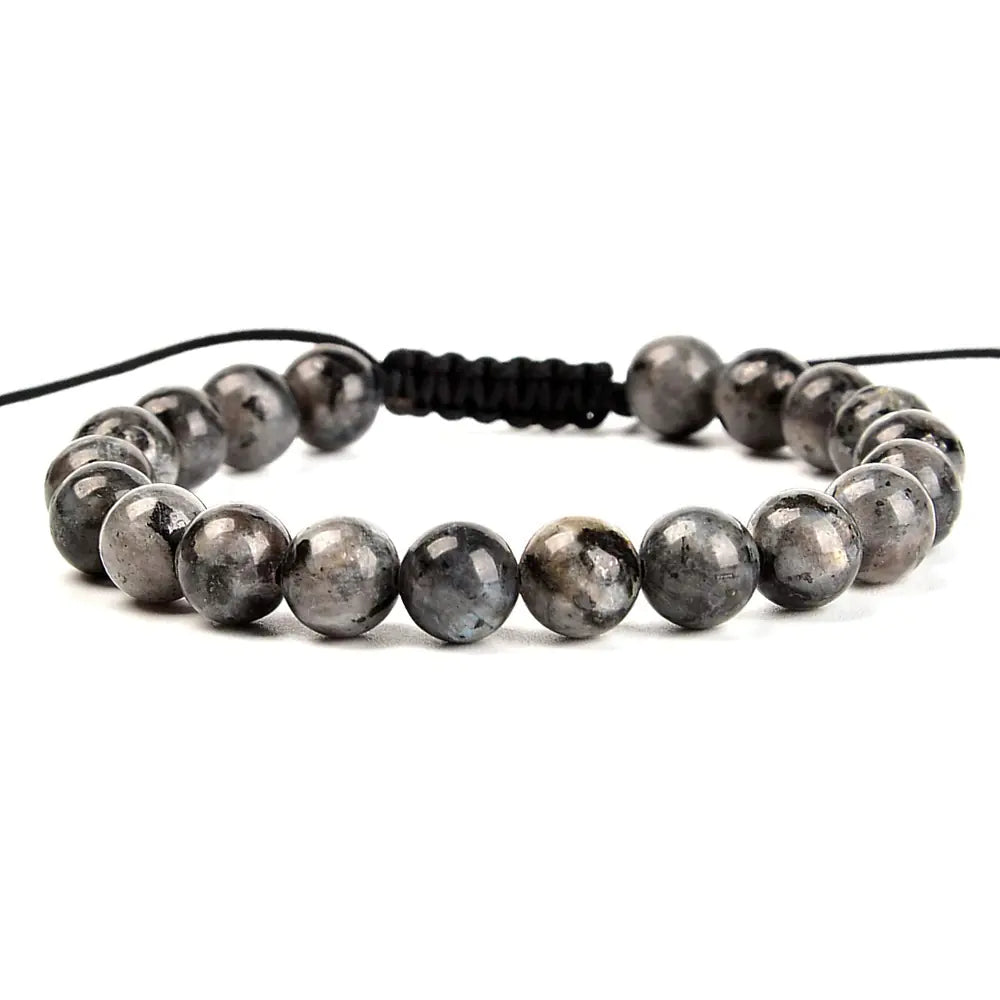 Natural 8mm Healing Crystals Stretch Bracelet