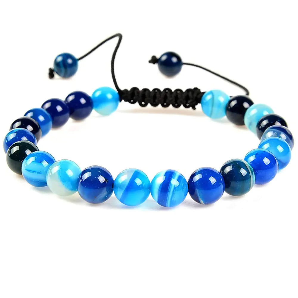 Natural 8mm Healing Crystals Stretch Bracelet