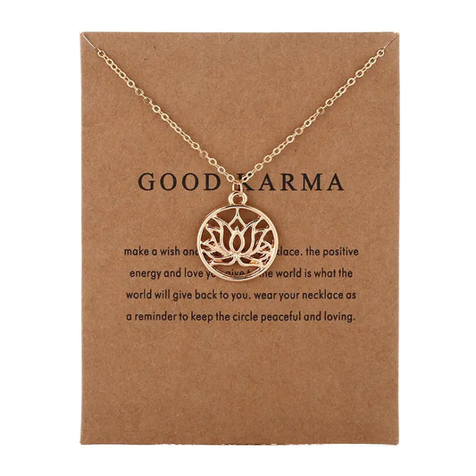 Lotus Pendant Necklace