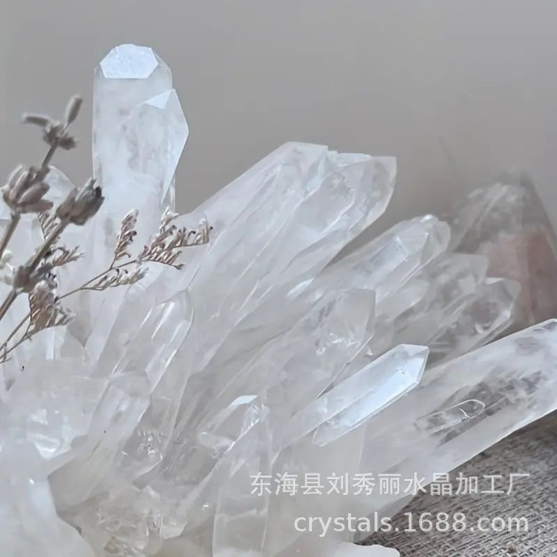 Natural White Crystal Cluster Energy Stone