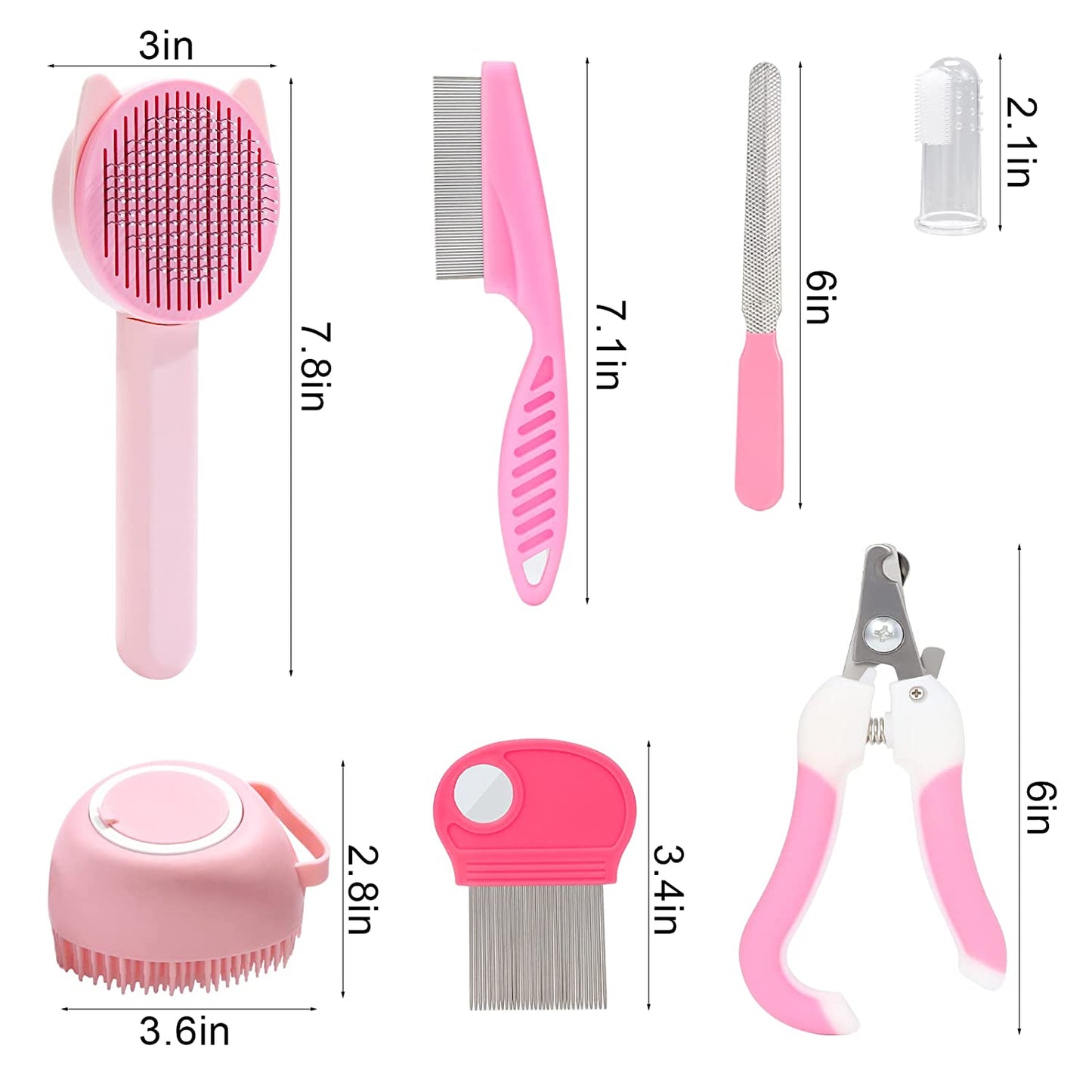 Pet Hair Brush Grooming Set