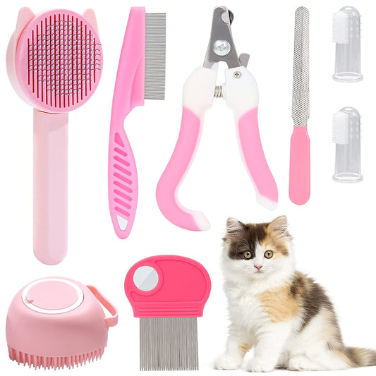 Pet Hair Brush Grooming Set