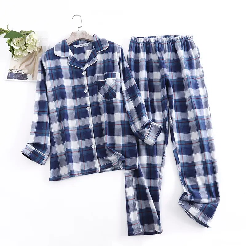 Cotton Flannel Women's Pajamas Set